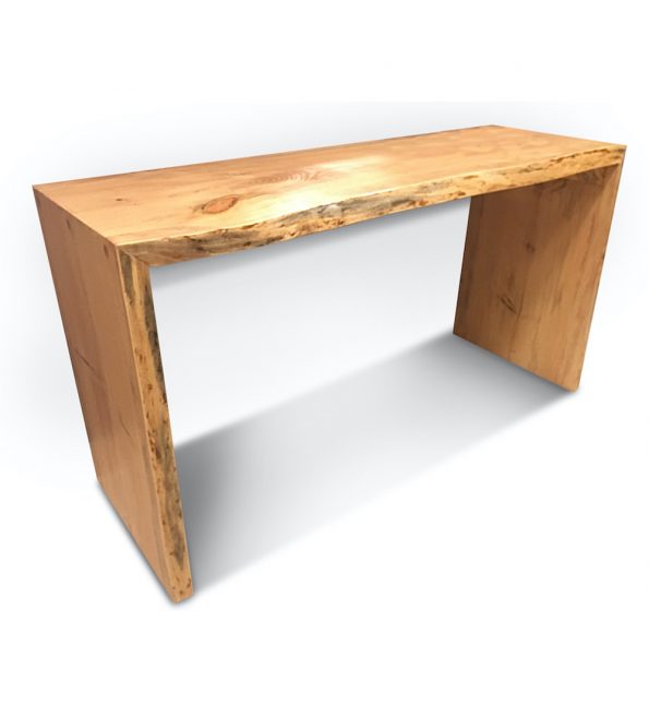 Pine Slab Console Table